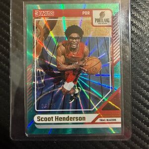 Donruss Portland Trail Blazers Basketball Card Scoot Henderson /25 case hit